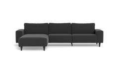 Solution 2701 sofa med chaiselong - Lido stof - Antracit - Venstrevendt