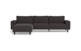 Solution 2701 sofa med chaiselong - Bloq stof - Antracite - Venstrevendt