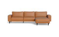 Solution 2701 sofa med chaiselong - Anilux læder - Brandy - Højrevendt