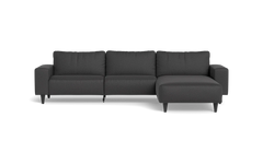 Solution 2701 sofa med chaiselong - Oakland stof - Anthracite - Højrevendt
