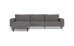 Solution 2701 sofa med chaiselong - Brego stof - Anthracite - Venstrevendt