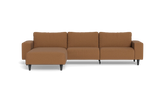 Solution 2701 sofa med chaiselong - New Ocean stof - Brown - Venstrevendt