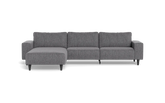 Solution 2701 sofa med chaiselong - Fusion stof - Antracite - Venstrevendt