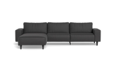 Solution 2701 sofa med chaiselong - Oakland stof - Anthracite - Venstrevendt