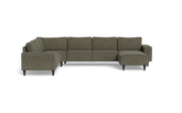Solution 2701 hjørnesofa med chaiselong - Chronotex stof - Brown - Venstrevendt