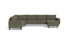 Solution 2701 hjørnesofa med chaiselong - Chronotex stof - Brown - Venstrevendt