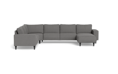 Solution 2701 hjørnesofa med chaiselong - Rebel stof - Anthracite - Venstrevendt