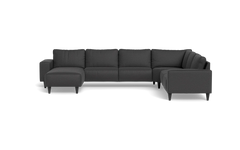 Solution 2701 hjørnesofa med chaiselong - Oakland stof - Anthracite - Højrevendt