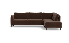 Solution 2701 sofa med open end - Adore velour - Coffee - Højrevendt