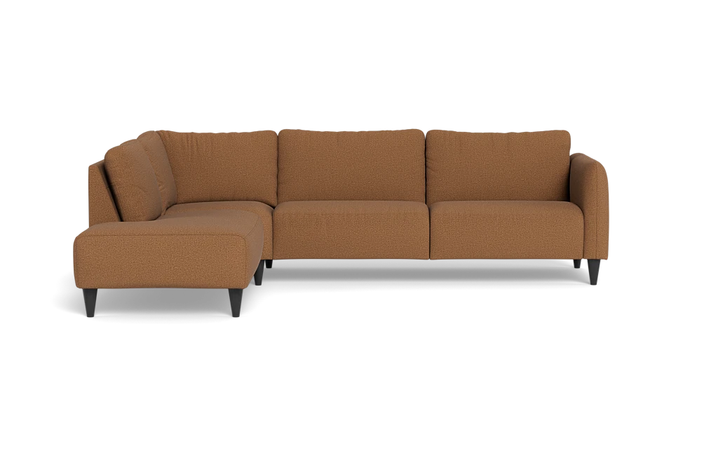 Solution 2701 sofa med open end - New Ocean stof - Brown - Venstrevendt