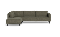 Solution 2701 sofa med open end - Chronotex stof - Brown - Venstrevendt
