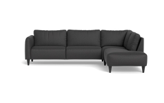 Solution 2701 sofa med open end - Oakland stof - Anthracite - Højrevendt