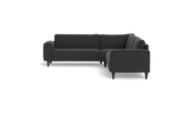 Solution 2701 hjørnesofa - brede armlæn 28 cm - Lido stof - Antracit