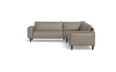 Solution 2701 hjørnesofa - brede armlæn 28 cm - Anilux læder - Grey