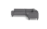 Solution 2701 hjørnesofa - brede armlæn 28 cm - Fusion stof - Antracite