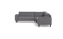 Solution 2701 hjørnesofa - brede armlæn 28 cm - Fusion stof - Antracite