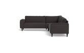 Solution 2701 hjørnesofa - brede armlæn 28 cm - Bloq stof - Antracite