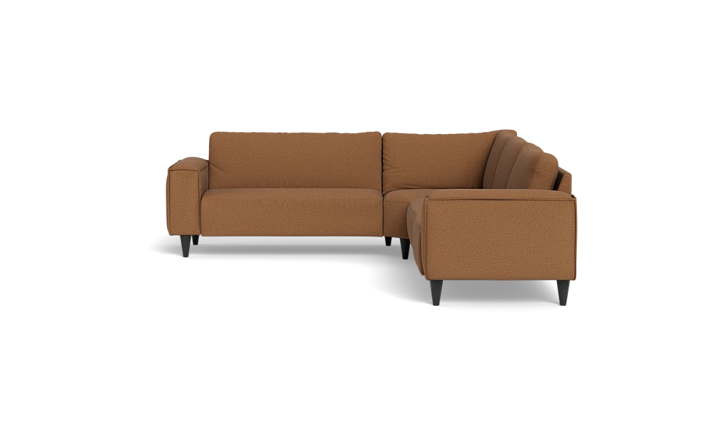 Solution 2701 hjørnesofa - brede armlæn 28 cm - New Ocean stof - Brown