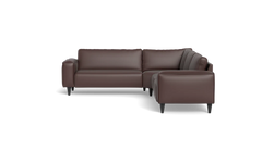 Solution 2701 hjørnesofa - brede armlæn 28 cm - Anilux læder - Dark Brown