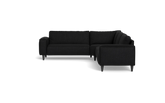 Solution 2701 hjørnesofa - brede armlæn 28 cm - Vila stof - Black