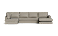 Cozy sofa med open end og chaiselong - Positano stof - 87 grå, Højrevendt