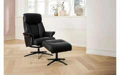 Benton lænestol og fodskammel