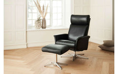 Milton lænestol og fodskammel