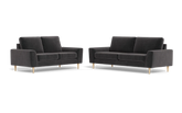 Symfoni 2018 3+2 pers. sofa - Adore velour - Anthracite