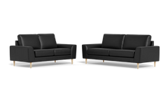 Symfoni 2018 3+2 pers. sofa - Anilux læder - Black