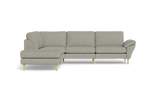 Symfoni 2018 sofa med open end - med armlæn - Chronotex stof - Clay - Venstrevendt