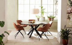 Orion spisebord Ø120 - Ask