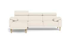 Michigan sofa med chaiselong - Armpude - Positano stof - 02 råhvid - Venstrevendt