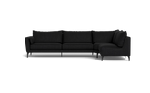 Symfoni 2018 sofa med open end - Vila stof - Black