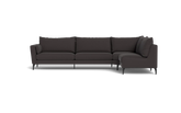 Symfoni 2018 sofa med open end - Bloq stof - Antracite