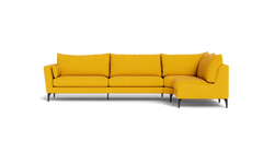 Symfoni 2018 sofa med open end - Brego stof - Curry