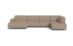 Ohio sofa med chaiselong og open end - Alpha Brown