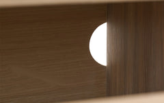Ella Hifi tv-bord 237 cm, massiv eg - billede 3
