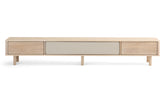 Ella Hifi tv-bord 237 cm, massiv eg