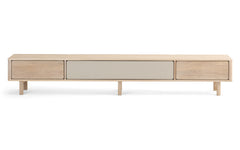 Ella Hifi tv-bord 237 cm, massiv eg