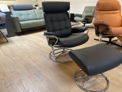 Stressless London lænestol & skammel - Udstillingsmodel