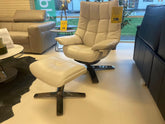 Quilted Queen Natuzzi stol & skammel - Udstillingsmodel