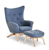 Kira lænestol med vippefunktion inkl. fodskammel