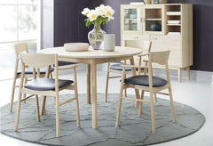 NorD spisebord Ø120 - Eg hvidolie