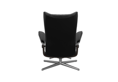 Stressless® Wing (M) Cross lænestol med skammel - Sort Batick