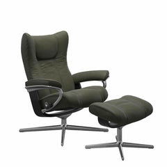Stressless® Wing Cross lænestol & skammel