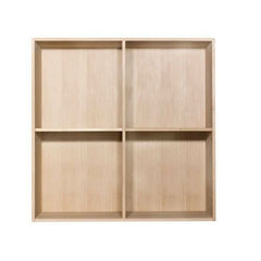 Square bogkasse - eg hvidolie