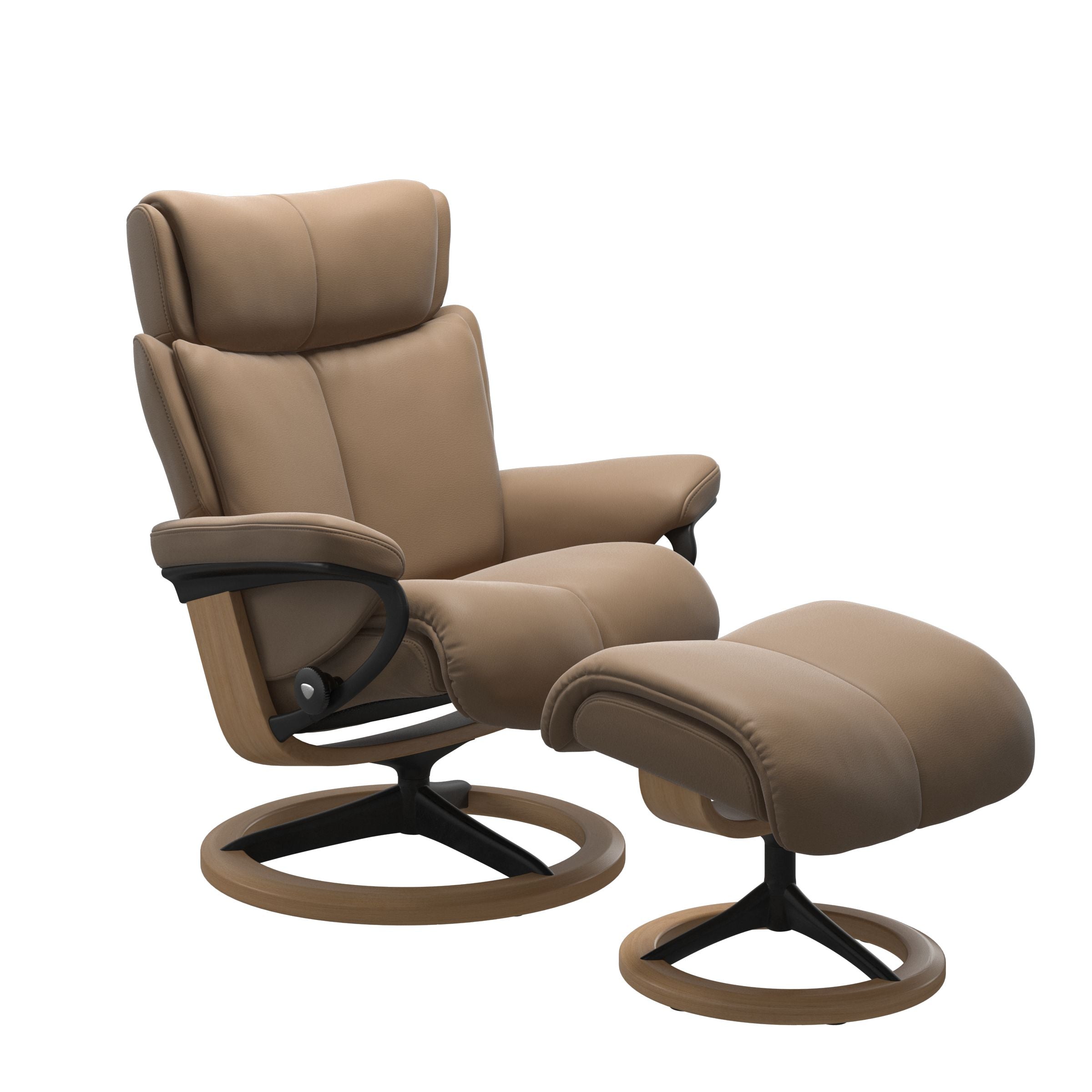 Stressless® Magic Signature lænestol & skammel – Paloma læder – billede 6