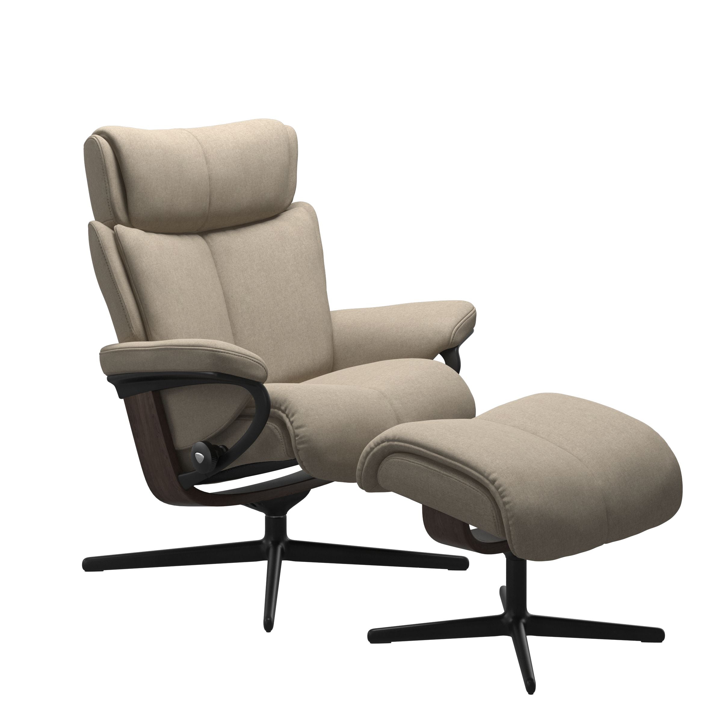 Stressless® Magic Cross lænestol & skammel – Calido stof – billede 4
