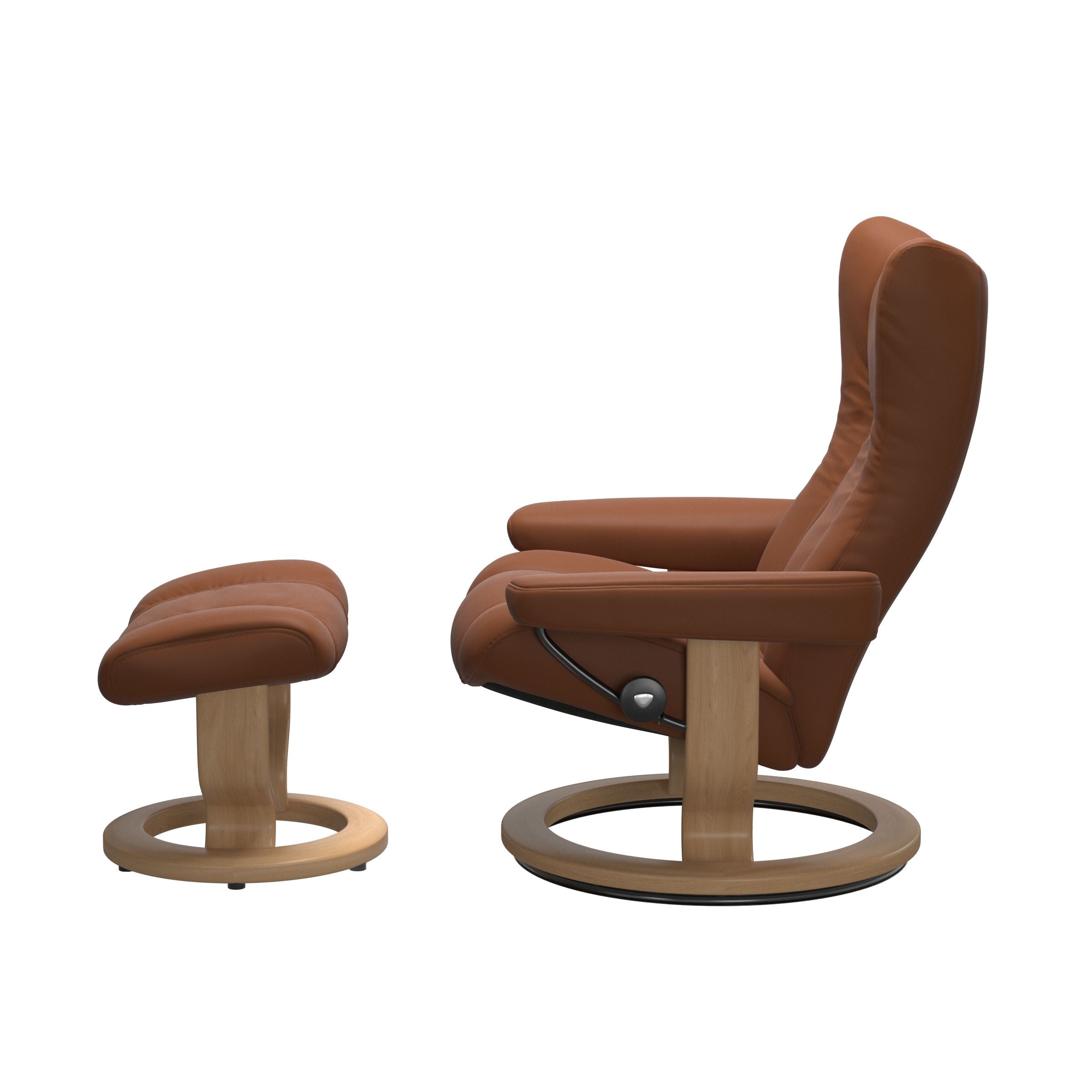 Stressless® Wing Classic lænestol & skammel – Paloma læder – billede 7
