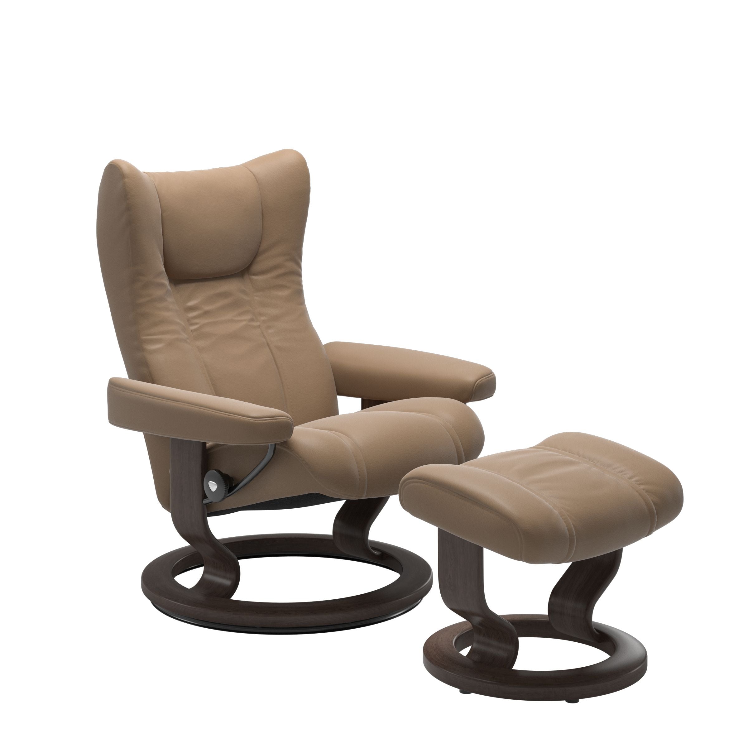 Stressless® Wing Classic lænestol & skammel – Paloma læder – billede 5